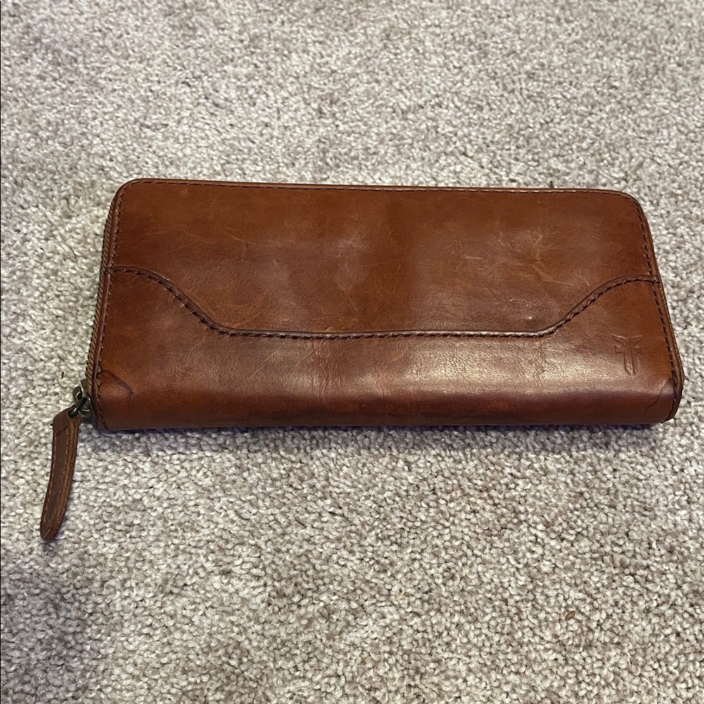 Brown Leather Frye Wallet